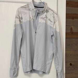Under Armour Men's Light Gray Camouflage Quarter-Zip Jacket